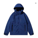 Veste Homme Mi Saison à Capuche Bleu