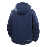 Veste Homme Mi Saison à Capuche Bleu