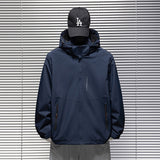 Veste Homme Mi Saison à Capuche Bleu