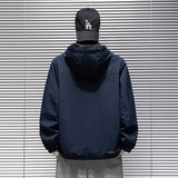 Veste Homme Mi Saison à Capuche Bleu