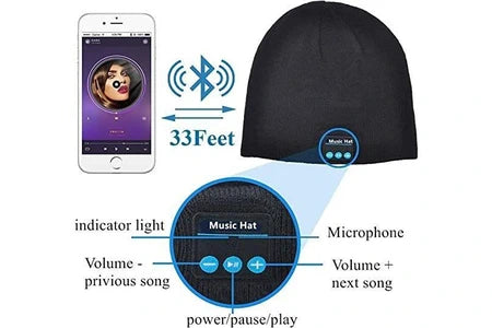 Bonnet connecté Bluetooth / القبعة الذكية